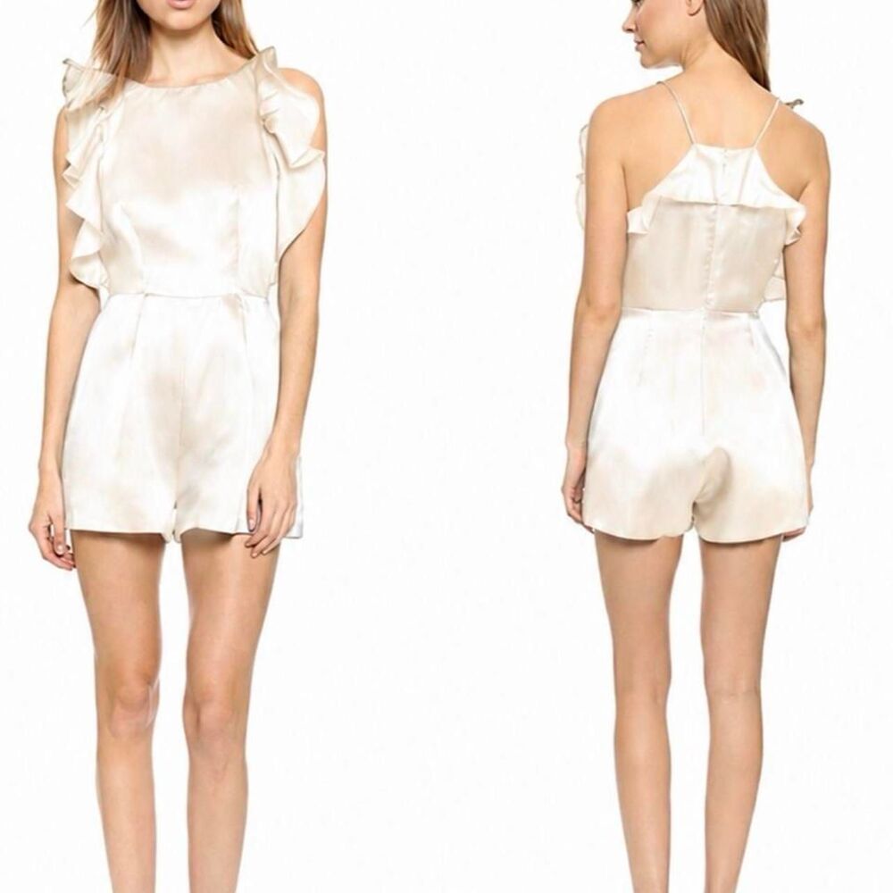 Keepsake the label Women's Cream and White Playsuit-romper